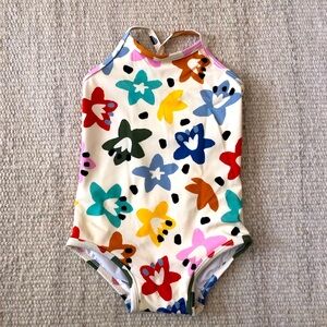 ❤️SOLD❤️ Hanna Andersson Red and Cream One Piece Swim